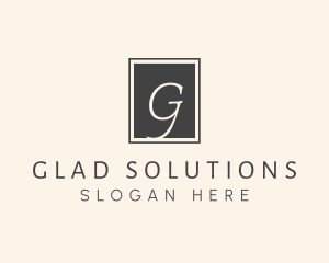 Elegant Square Lettermark logo design