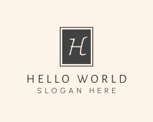 Elegant Square Lettermark logo design