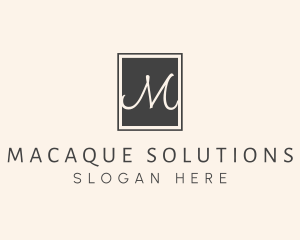 Elegant Square Lettermark logo design