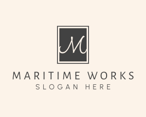 Elegant Square Lettermark logo design