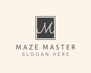 Elegant Square Lettermark logo design