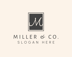 Elegant Square Lettermark logo design