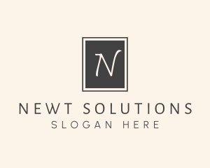 Elegant Square Lettermark logo design