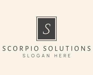 Elegant Square Lettermark logo design