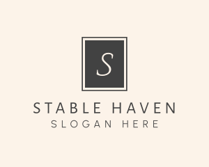 Elegant Square Lettermark logo design