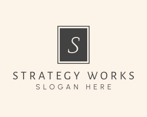 Elegant Square Lettermark logo design