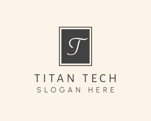 Elegant Square Lettermark logo design