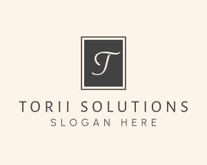 Elegant Square Lettermark logo design