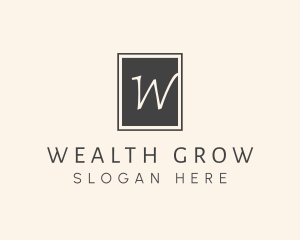 Elegant Square Lettermark logo design