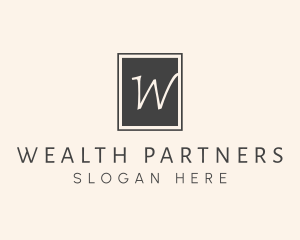 Elegant Square Lettermark logo design