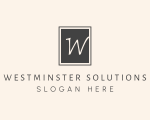 Elegant Square Lettermark logo design