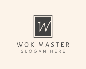 Elegant Square Lettermark logo design