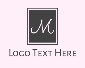 Elegant Letter M Square Logo