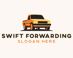 Pickup Truck Transportation logo design