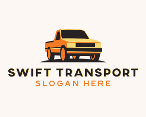 Pickup Truck Transportation logo design