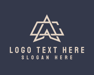 Letter Ac - Geometric Technology Business logo design