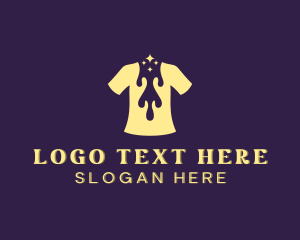 Sparkling T-shirt Printing logo design