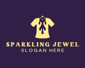 Sparkling T-shirt Printing logo design