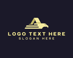 League - Eagle Firm Letter A logo design
