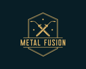 Welder - Hipster Welder Fabrication logo design