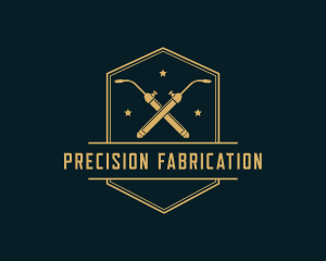 Fabrication - Hipster Welder Fabrication logo design