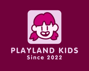 Kid - Young Girl Kid logo design