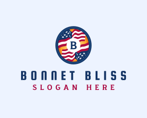 Veteran American Flag logo design