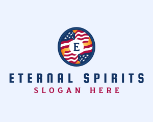 Veteran American Flag logo design