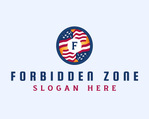 Veteran American Flag logo design