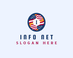 Veteran American Flag logo design