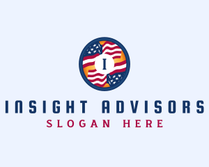 Veteran American Flag logo design