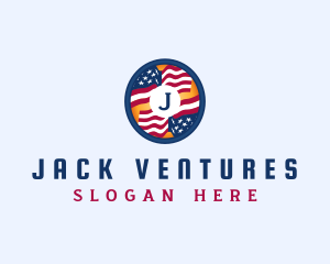 Veteran American Flag logo design