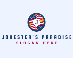 Veteran American Flag logo design