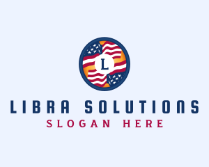 Veteran American Flag logo design