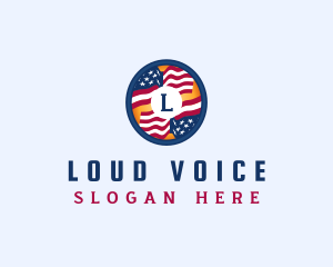 Veteran American Flag logo design