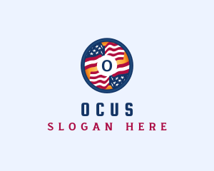 Veteran American Flag logo design