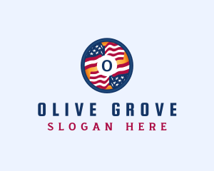 Veteran American Flag logo design