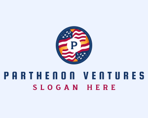 Veteran American Flag logo design