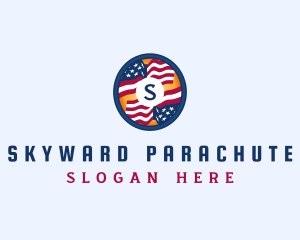 Veteran American Flag logo design