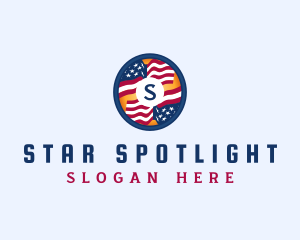 Veteran American Flag logo design