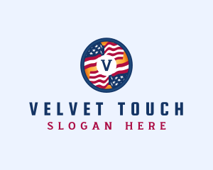 Veteran American Flag logo design