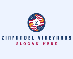 Veteran American Flag logo design