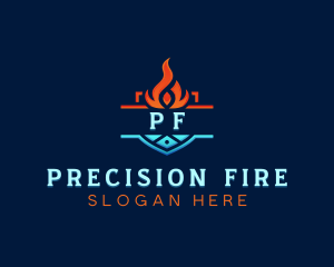 Fire Ice Air Conditioning logo design