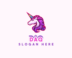 Lgbt - Rainbow Gaming Unicorn logo design