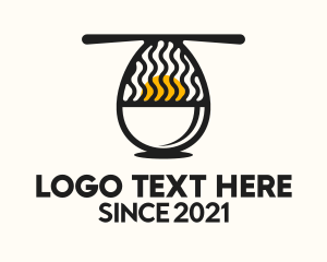 Chinese - Hard Boiled Egg Ramen logo design