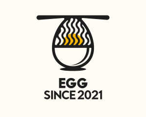 Chinese - Hard Boiled Egg Ramen logo design