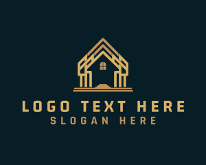 Residence - House Architecture Roofing logo design