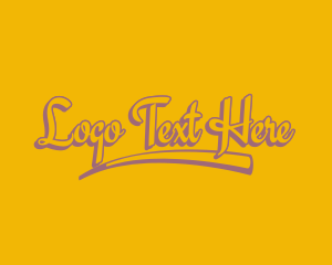 Fancy Cursive Company Logo