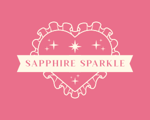 Sparkle Heart Pillow logo design