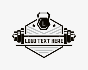 Weightlifting Barbell Kettlebell Logo